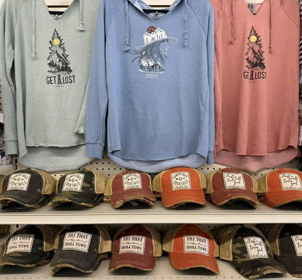 Greeting cards and keepsakes on display in the Valley Drug Co. gift shop